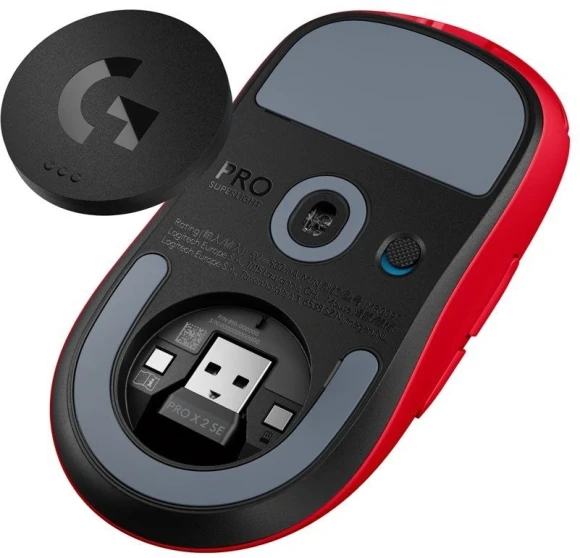 Мышь Logitech G Pro X Superlight 2 SE красный оптическая 44000dpi беспров. USB-C 4but (910-007653)