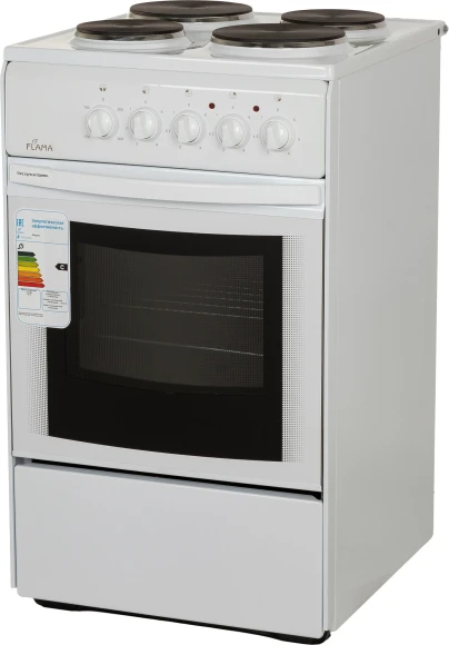Плита Электрическая Flama AE 1402 W белый эмаль