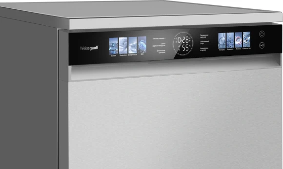 Посудомоечная машина Weissgauff DW 998 Touch Inverter Dual Fan Dry нержавеющая сталь (полноразмерная) инвертор Посудомоечная машина Weissgauff DW 998 Touch Inverter Dual Fan Dry нержавеющая сталь (полноразмерная) инвертор