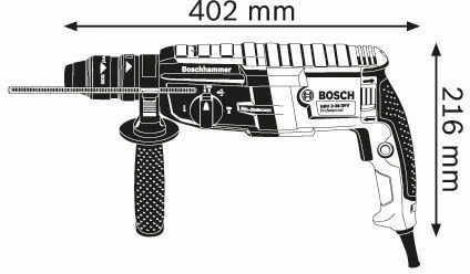 Перфоратор Bosch GBH 2-28 F патрон:SDS-plus уд.:3.2Дж 880Вт (кейс в комплекте)