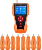 Тестер кабельный Lanmaster LAN-PRO-L/TPK-POE-8R оранжевый/черный