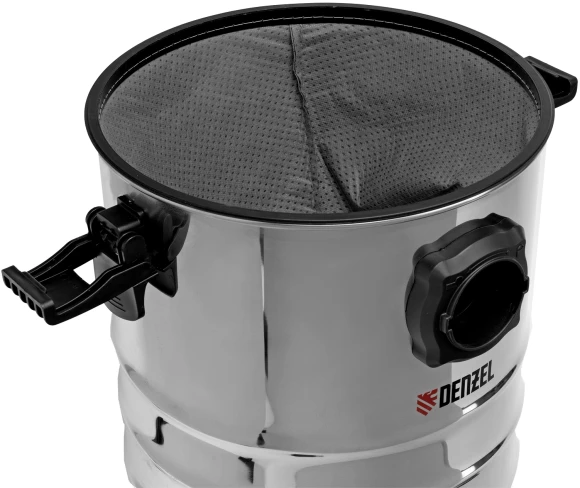 Строительный пылесос Denzel RVC30 1400Вт (уборка: сухая/сбор воды/выдув) серебристый Строительный пылесос Denzel RVC30 1400Вт (уборка: сухая/сбор воды/выдув) серебристый