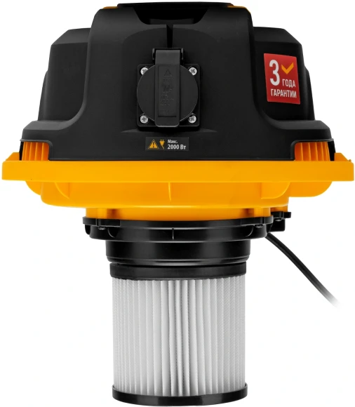 Строительный пылесос Denzel RVC30 1400Вт (уборка: сухая/сбор воды/выдув) серебристый Строительный пылесос Denzel RVC30 1400Вт (уборка: сухая/сбор воды/выдув) серебристый