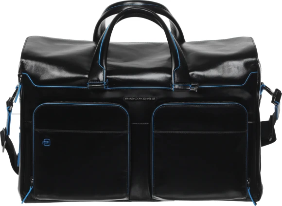 Сумка дорожная Piquadro Blue Square BV4342B2/N с отделением для ноутбука 15" черная натур.кожа