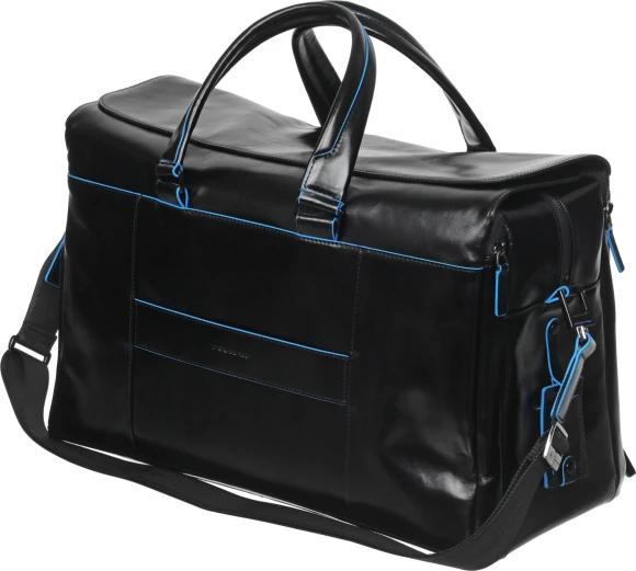 Сумка дорожная Piquadro Blue Square BV4342B2/N с отделением для ноутбука 15" черная натур.кожа