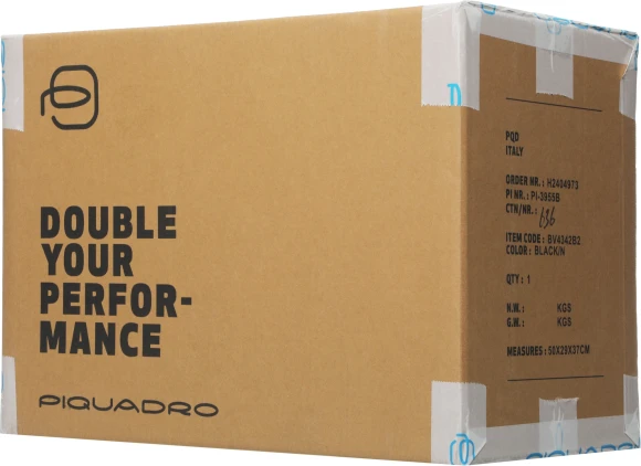 Сумка дорожная Piquadro Blue Square BV4342B2/N с отделением для ноутбука 15" черная натур.кожа