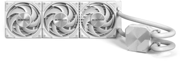 Система водяного охлаждения Montech HyperFlow Silent 360 Soc-AM5/AM4/1200/1700/1851 белый 4-pin 24.8dB Al 360W Ret (HS360WH) Система водяного охлаждения Montech HyperFlow Silent 360 Soc-AM5/AM4/1200/1700/1851 белый 4-pin 24.8dB Al 360W Ret (HS360WH)