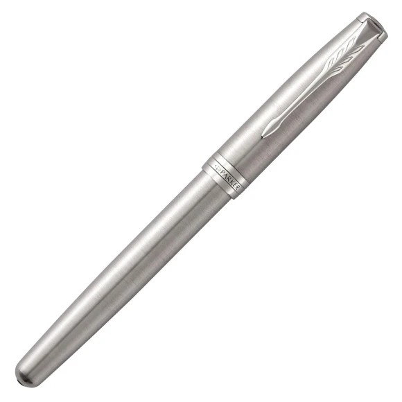 Ручка роллер Parker Sonnet Core T526 (1931511) Stainless Steel CT M черн. черн. подар.кор.