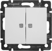 Выключатель Legrand Etika скрыт. 2кл. IP20 белый (672202)