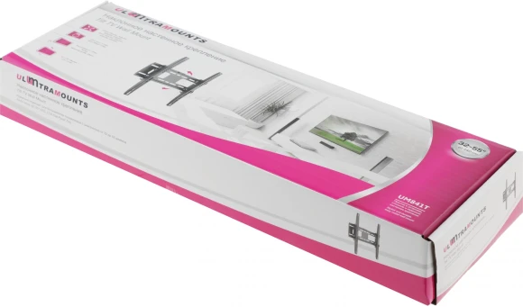 Кронштейн для телевизора Ultramounts UM841T черный 32"-55" макс.50кг настенный наклон Кронштейн для телевизора Ultramounts UM841T черный 32"-55" макс.50кг настенный наклон