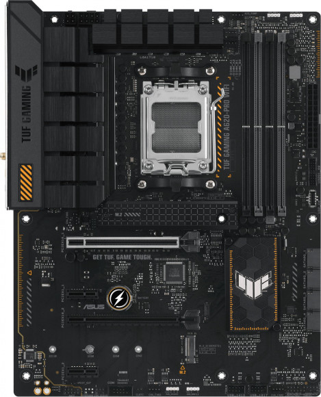Материнская плата Asus TUF GAMING A620-PRO WIFI Socket AM5 AMD A620 4xDDR5 ATX AC`97 8ch(7.1) 2.5Gg RAID+HDMI+DP Материнская плата Asus TUF GAMING A620-PRO WIFI Socket AM5 AMD A620 4xDDR5 ATX AC`97 8ch(7.1) 2.5Gg RAID+HDMI+DP