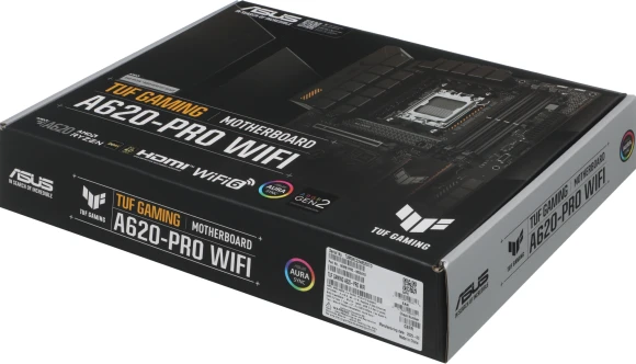 Материнская плата Asus TUF GAMING A620-PRO WIFI Socket AM5 AMD A620 4xDDR5 ATX AC`97 8ch(7.1) 2.5Gg RAID+HDMI+DP