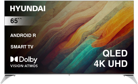 Телевизор QLED Hyundai 65" H-LED65QBU7500 Android TV Frameless черный/серебристый 4K Ultra HD 60Hz DVB-T DVB-T2 DVB-C DVB-S DVB-S2 USB WiFi Smart TV Телевизор QLED Hyundai 65" H-LED65QBU7500 Android TV Frameless черный/серебристый 4K Ultra HD 60Hz DVB-T DVB-T2 DVB-C DVB-S DVB-S2 USB WiFi Smart TV