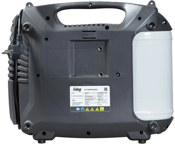Компрессор поршневой Fubag Компактное Решение (Compact Air) безмасляный 180л/мин 5л 1300Вт серый/белый