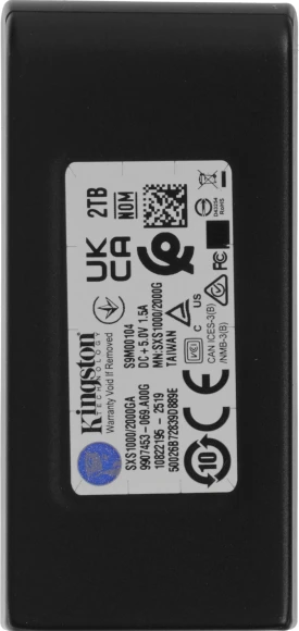 Накопитель SSD Kingston USB3.2 Gen2 2TB SXS1000/2000GA XS1000 черный