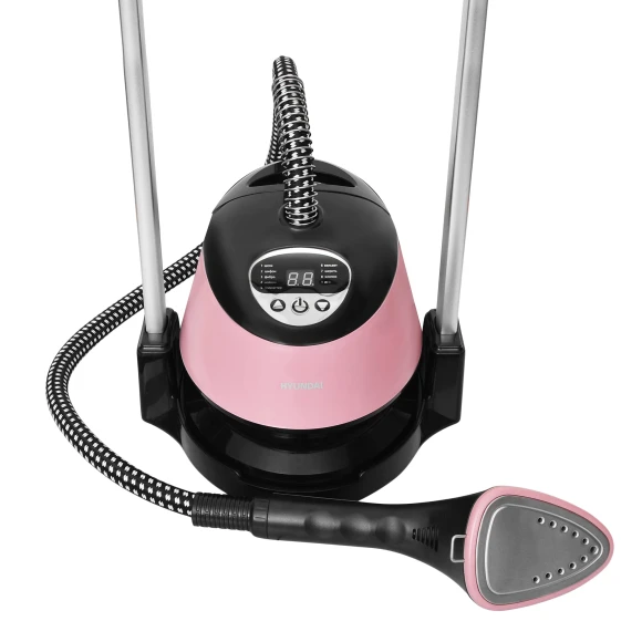 Отпариватель напольный Hyundai H-US02543 1800Вт розовый/черный