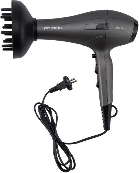 Фен Polaris PHD 2600ACi 2600Вт серый/черный Фен Polaris PHD 2600ACi 2600Вт серый/черный
