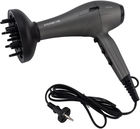 Фен Polaris PHD 2600ACi 2600Вт серый/черный Фен Polaris PHD 2600ACi 2600Вт серый/черный