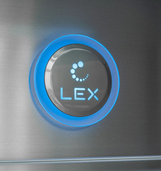 Холодильник Lex LCD505XID 3-хкамерн. серебристый металлик инвертер