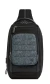 Рюкзак слинг мужской Piquadro Oberon CA7277W150/N черный нейлон/натур.кожа