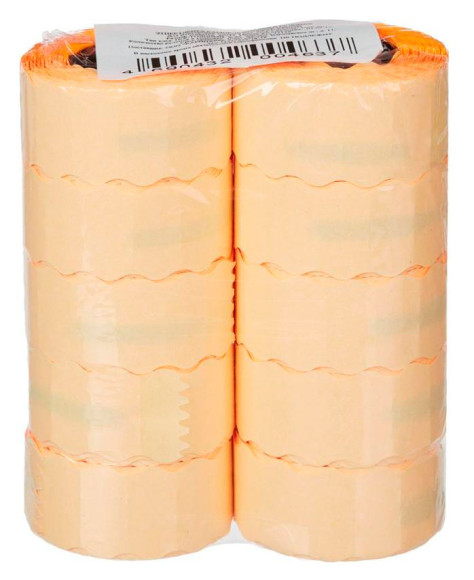 Этикет-лента 26Х12 сег.:12x26мм самоклей. 1000шт/рул (упак.:10шт) ассорти