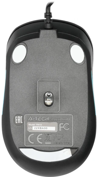 Мышь A4Tech Fstyler FM10 черный/синий оптическая 1600dpi USB 4but (FM10 BLUE)