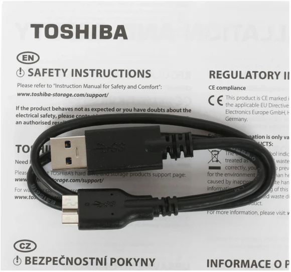 Жесткий диск Toshiba USB3.2 Gen1 2TB HDTP320EK3AA Canvio Ready 2.5" черный