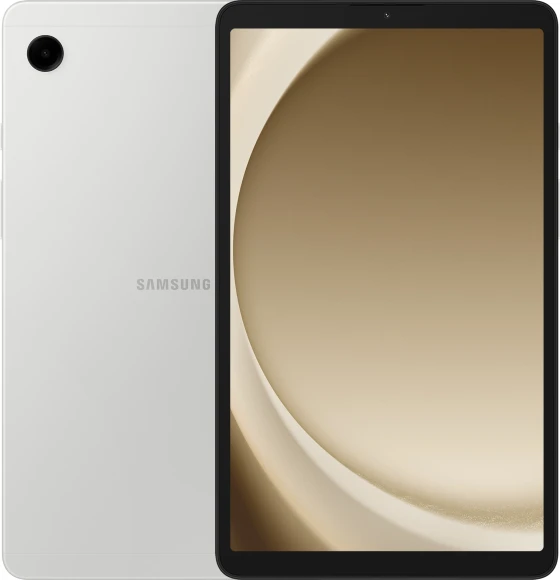 Планшет Samsung Galaxy Tab A9 SM-X115 G99 (2.2) 8C RAM4Gb ROM64Gb 8.7" LCD 1340x800 4G 1Sim Android 13 серебристый 8Mpix 2Mpix BT WiFi microSD 1Tb 5100mAh 7hr