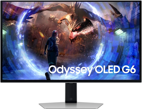 Монитор Samsung 27" Odyssey G6 S27DG600SIXCI черный OLED LED 1ms 16:9 HDMI матовая HAS Piv 250cd 178гр/178гр 2560x1440 360Hz FreeSync Premium Pro DP Quad 2K (1440p) USB 6.9кг