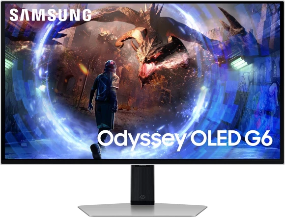 Монитор Samsung 27" Odyssey G6 S27DG600SIXCI черный OLED LED 1ms 16:9 HDMI матовая HAS Piv 250cd 178гр/178гр 2560x1440 360Hz FreeSync Premium Pro DP Quad 2K (1440p) USB 6.9кг