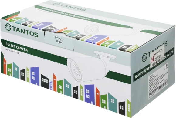 Камера видеонаблюдения аналоговая Tantos TSc-P1080pUVCv 2.8-12мм HD-CVI HD-TVI цв. корп.:белый/черный (00-00156691)