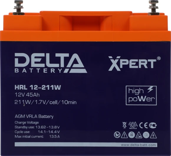 Батарея для ИБП Ippon HRL12-211W Delta Xpert 12В 45Ач Батарея для ИБП Ippon HRL12-211W Delta Xpert 12В 45Ач