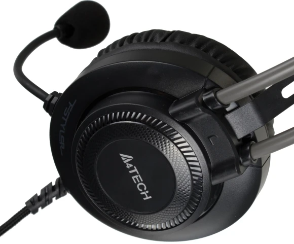 Наушники с микрофоном A4Tech Fstyler FH200U серый 2м накладные USB оголовье (FH200U GREY) Наушники с микрофоном A4Tech Fstyler FH200U серый 2м накладные USB оголовье (FH200U GREY)