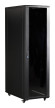 Шкаф серверный Lanmaster (TWT-CBB-42U-8X10-G1) напольный 42U 800x1000мм пер.дв.стекл задн.дв.двуст. 2 бок.пан. 800кг черный IP20