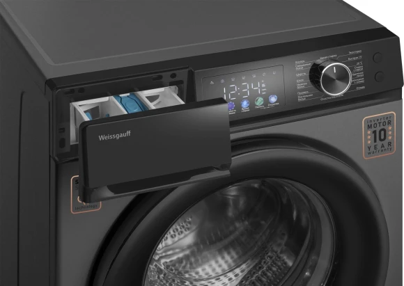 Стиральная машина Weissgauff WM 45127 Steam Color Touch класс: A+++ загр.фронтальная макс.:7кг темно-серебристый инвертор Стиральная машина Weissgauff WM 45127 Steam Color Touch класс: A+++ загр.фронтальная макс.:7кг темно-серебристый инвертор