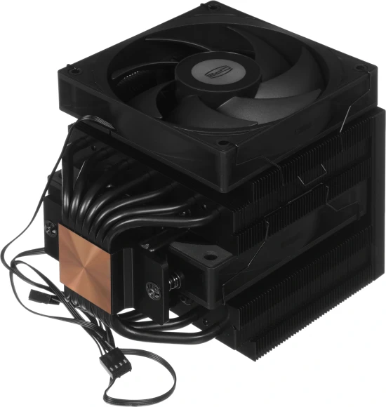 Устройство охлаждения(кулер) PcCooler RT720 TC нет подсветки Soc-AM5/AM4/1151/1200/2066/1700 черный 4-pin 34.9dB Al+Cu 270W Ret (RT720TC-BKNWYX-GL)