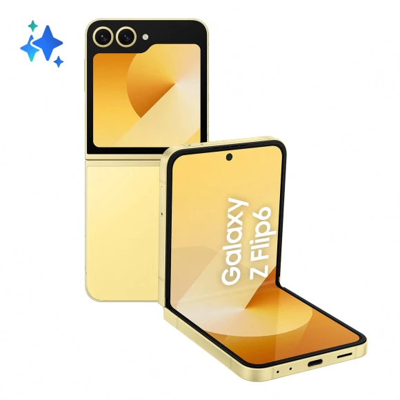 Смартфон Samsung SM-F741B Galaxy Z Flip 6 512Gb 12Gb желтый раскладной 3G 4G 1Sim 6.7" 1080x2640 Android 14 50Mpix 802.11 a/b/g/n/ac/ax NFC GPS GSM900/1800 GSM1900 Protect