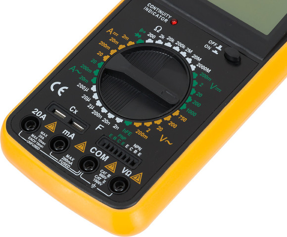 Мультиметр Ресанта DT 9205A цифровой черный/желтый