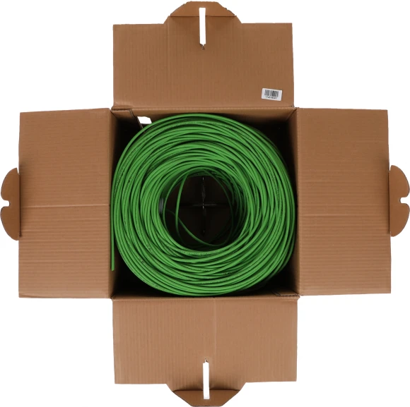 Кабель информационный ITK LC1-C5E04-122 кат.5E UTP 4 пары 24AWG нг(А)-LSLTx внутренний 305м зеленый Кабель информационный ITK LC1-C5E04-122 кат.5E UTP 4 пары 24AWG нг(А)-LSLTx внутренний 305м зеленый