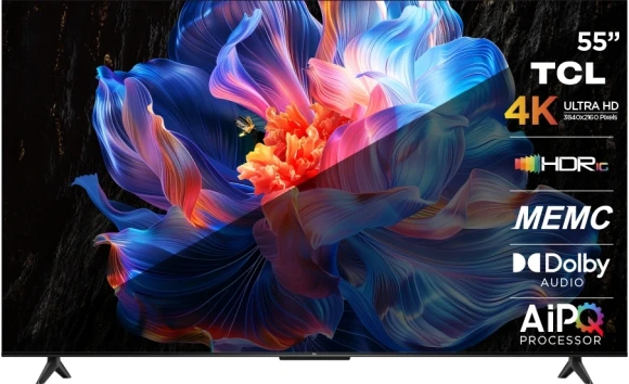 Телевизор LED TCL 55" 55P6K черный 4K Ultra HD 60Hz DVB-T DVB-T2 DVB-C DVB-S DVB-S2 USB WiFi Smart TV
