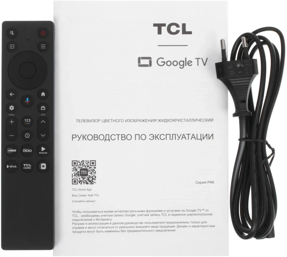 Телевизор LED TCL 55" 55P6K черный 4K Ultra HD 60Hz DVB-T DVB-T2 DVB-C DVB-S DVB-S2 USB WiFi Smart TV