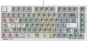 Клавиатура A4Tech MS76 механическая белый USB Multimedia for gamer LED кабель 1.8м