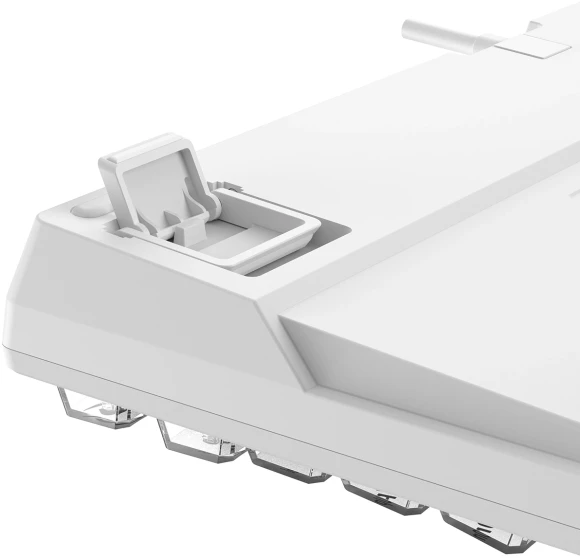 Клавиатура A4Tech MS76 механическая белый USB Multimedia for gamer LED кабель 1.8м