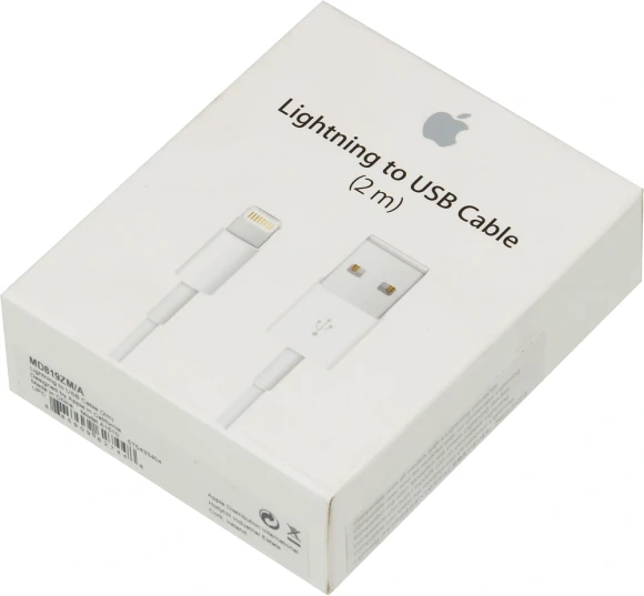 Кабель Apple A1510 MD819ZM/A USB (m)-Lightning (m) 2м белый Кабель Apple A1510 MD819ZM/A USB (m)-Lightning (m) 2м белый