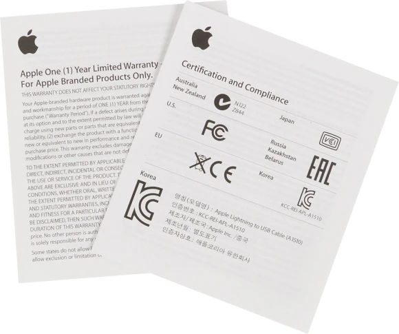 Кабель Apple A1510 MD819ZM/A USB (m)-Lightning (m) 2м белый Кабель Apple A1510 MD819ZM/A USB (m)-Lightning (m) 2м белый