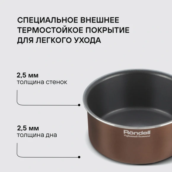 Набор посуды Rondell Kortado RDA-1789 7 предметов Набор посуды Rondell Kortado RDA-1789 7 предметов