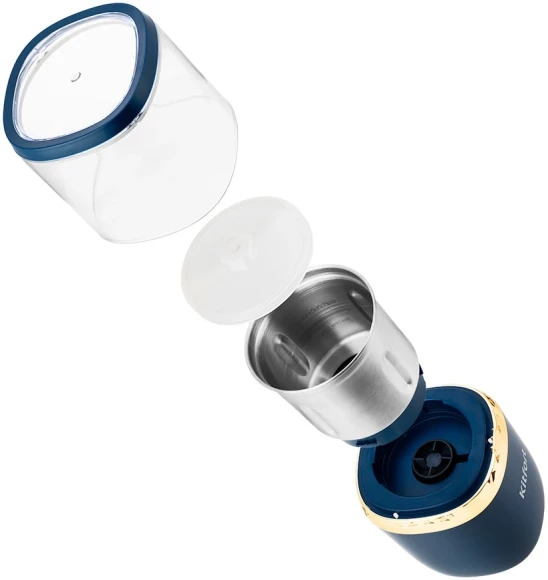 Кофемолка Kitfort КТ-769 200Вт сист.помол.:ротац.нож вместим.:60гр темно-синий Кофемолка Kitfort КТ-769 200Вт сист.помол.:ротац.нож вместим.:60гр темно-синий