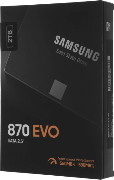 Накопитель SSD Samsung SATA-III 2TB MZ-77E2T0BW 870 EVO 2.5" Накопитель SSD Samsung SATA-III 2TB MZ-77E2T0BW 870 EVO 2.5"