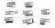 Комплект роликов Cactus CS-BRA-HP-LJ4250 (RM1-0699(1)/RL1-0007(1)/RM1-0036(2)/RL1-0019(1)/RM1-0037-(4)) для HP LJ 4200/4250/4300/4350