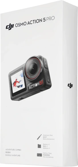 Экшн-камера Dji Osmo Action 5 Pro Adventure Combo 1xCMOS 12Mpix черный/черный